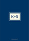Navy Square Initials Menu Cards Image 4 of 8
